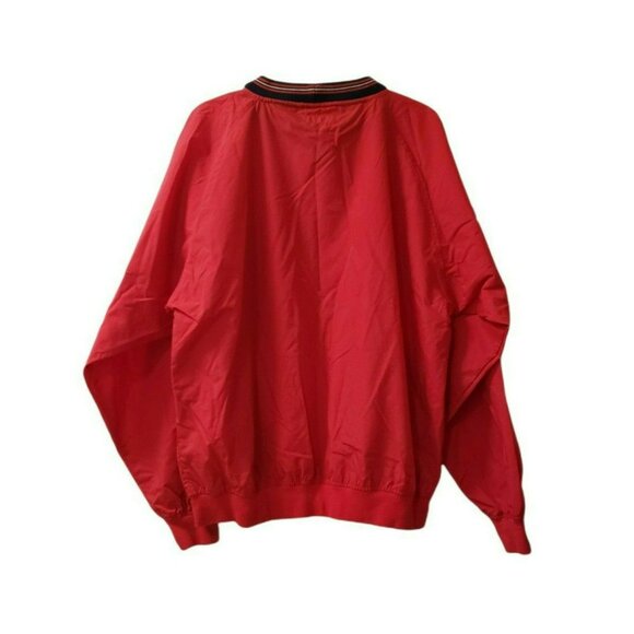 Payne Stewart Pullover Jacket Medium Golf Red Polyester windbreaker packable - Picture 4 of 10